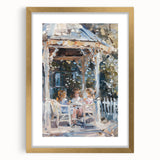 Extra large abstract art print featuring textured swirls in earthy tones, framed in gold, ideal for living room decor.