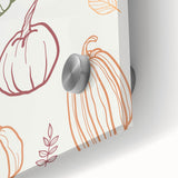 Pumpkin Pattern Halloween Wall Art - Rustic Fall Halloween Decor