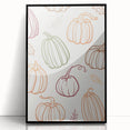 Pumpkin Pattern Halloween Wall Art - Rustic Fall Halloween Decor
