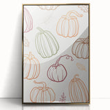 Pumpkin Pattern Halloween Wall Art - Rustic Fall Halloween Decor
