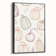Pumpkin Pattern Halloween Wall Art - Rustic Fall Halloween Decor