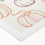 Pumpkin Pattern Halloween Wall Art - Rustic Fall Halloween Decor