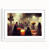 Festive Día de los Muertos Parade – Day of the Dead Wall Art