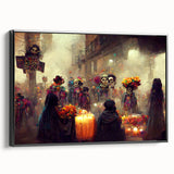 Festive Día de los Muertos Parade – Day of the Dead Wall Art