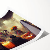 Festive Día de los Muertos Parade – Day of the Dead Wall Art