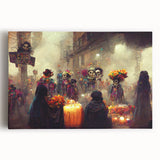Festive Día de los Muertos Parade – Day of the Dead Wall Art