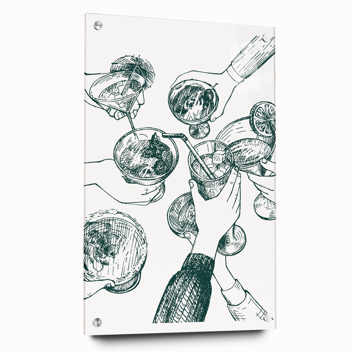 St. Patrick’s Day Wall Art – Irish Cocktail Sketch for Festive Decor