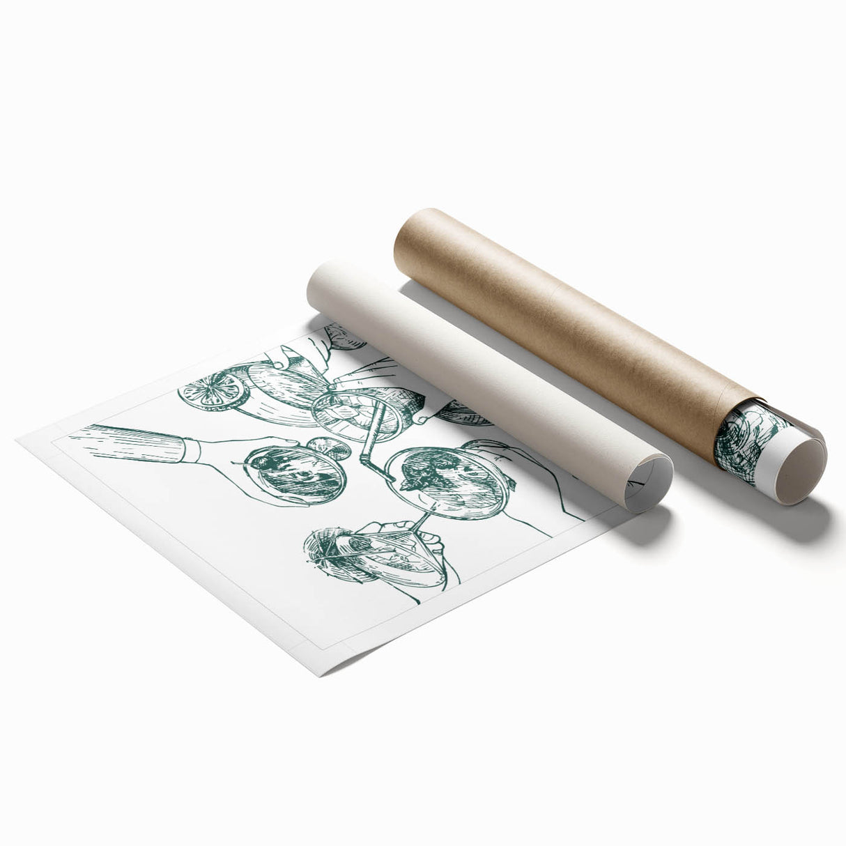St. Patrick’s Day Wall Art – Irish Cocktail Sketch for Festive Decor