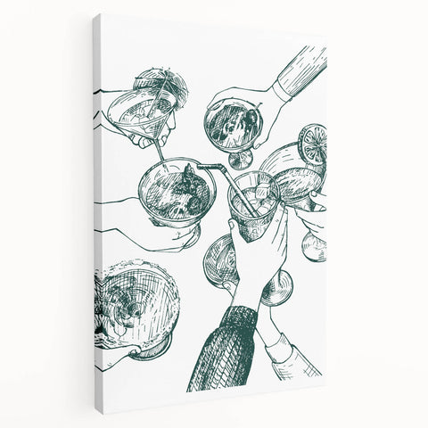 St. Patrick’s Day Wall Art – Irish Cocktail Sketch for Festive Decor