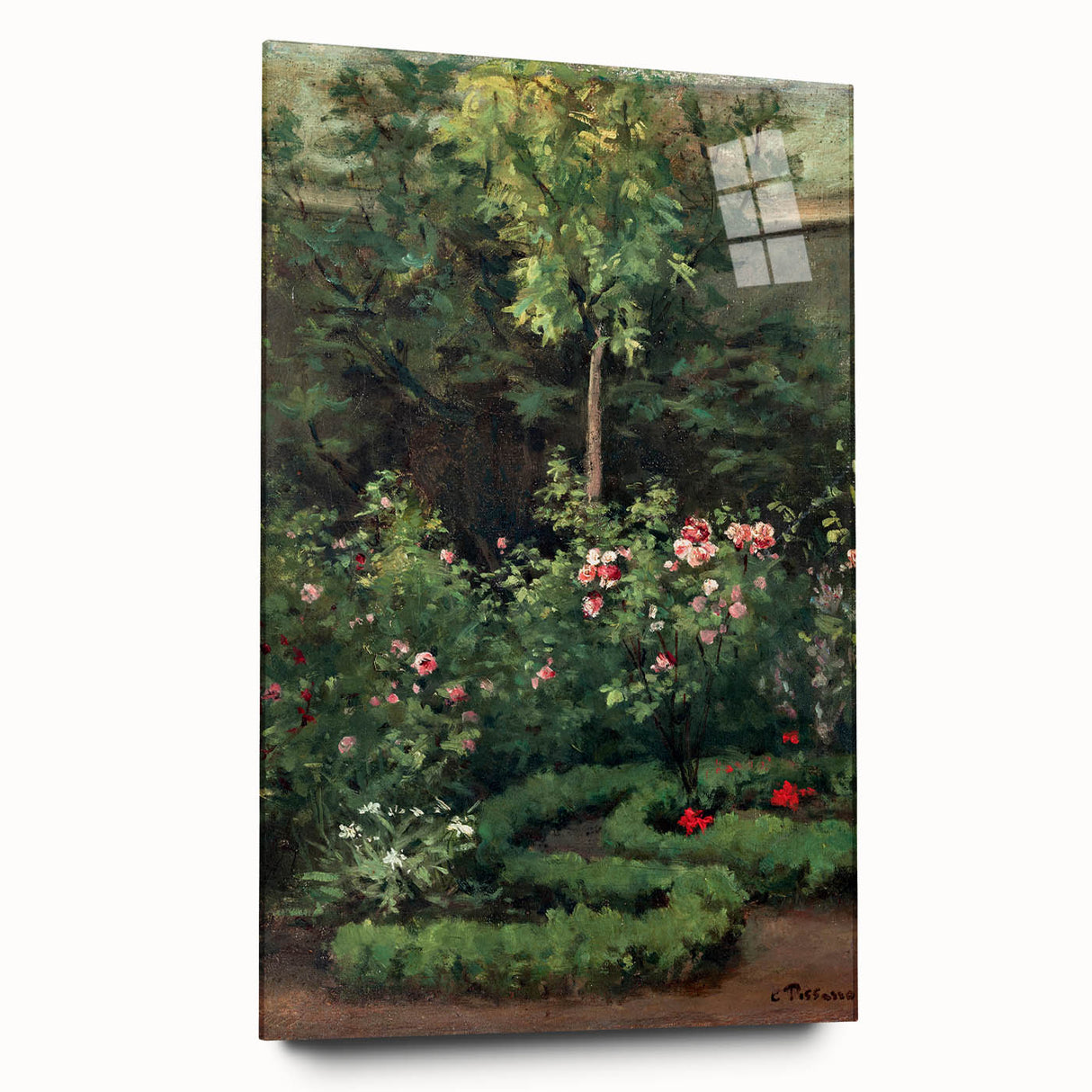 A Rose Garden - Serene Nature Scene by Camille Pissarro