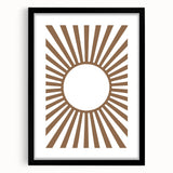 Boho Sunburst - Boys Room Wall Art Kids Bedroom Decor