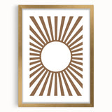 Boho Sunburst - Boys Room Wall Art Kids Bedroom Decor