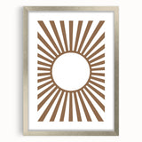 Boho Sunburst - Boys Room Wall Art Kids Bedroom Decor