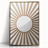 Boho Sunburst - Boys Room Wall Art Kids Bedroom Decor