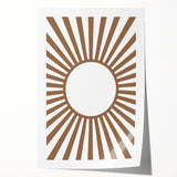 Boho Sunburst - Boys Room Wall Art Kids Bedroom Decor