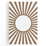 Boho Sunburst - Boys Room Wall Art Kids Bedroom Decor
