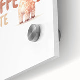 Cute Baby Giraffe Girls Room Wall Art – Nursery Animal Print