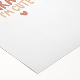 Cute Baby Giraffe Girls Room Wall Art – Nursery Animal Print