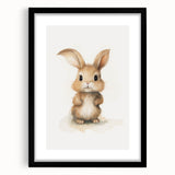Adorable Bunny Nursery Wall Art - Baby Room Decor Print