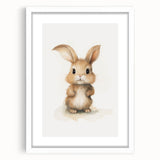 Adorable Bunny Nursery Wall Art - Baby Room Decor Print