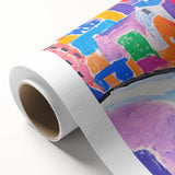 Stretched Canvas Art for Kids - Bright Urban Cityscape Print