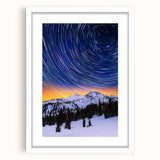 Landscape frame with a white mat showcasing a modern artwork, designed to enhance decor with its sleek front view, perfect for home or office display.