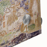 Whimsical Forest Scene - Modern Art Print of Figures and Deer by Prendergast