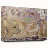 Whimsical Forest Scene - Modern Art Print of Figures and Deer by Prendergast