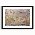 Whimsical Forest Scene - Modern Art Print of Figures and Deer by Prendergast