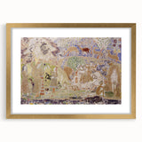 Whimsical Forest Scene - Modern Art Print of Figures and Deer by Prendergast