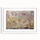Whimsical Forest Scene - Modern Art Print of Figures and Deer by Prendergast
