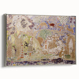 Whimsical Forest Scene - Modern Art Print of Figures and Deer by Prendergast