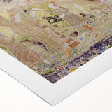 Whimsical Forest Scene - Modern Art Print of Figures and Deer by Prendergast