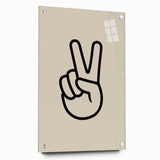 Minimalist "Peace" Typography Art Print for Kids Room