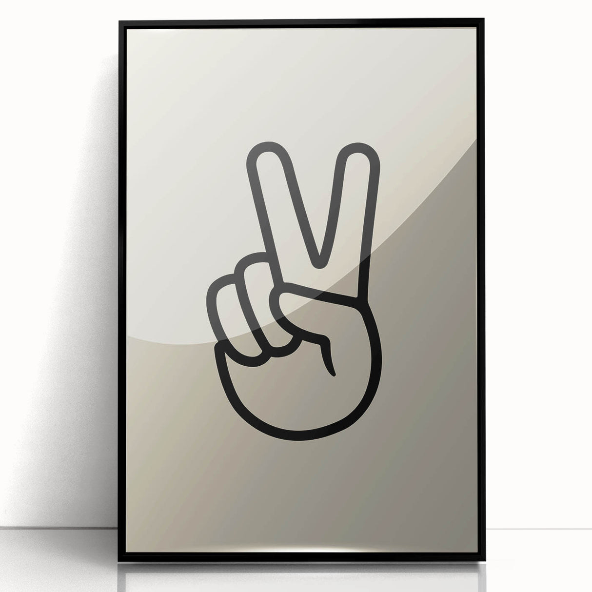 Minimalist "Peace" Typography Art Print for Kids Room