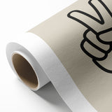 Minimalist "Peace" Typography Art Print for Kids Room