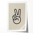 Minimalist "Peace" Typography Art Print for Kids Room