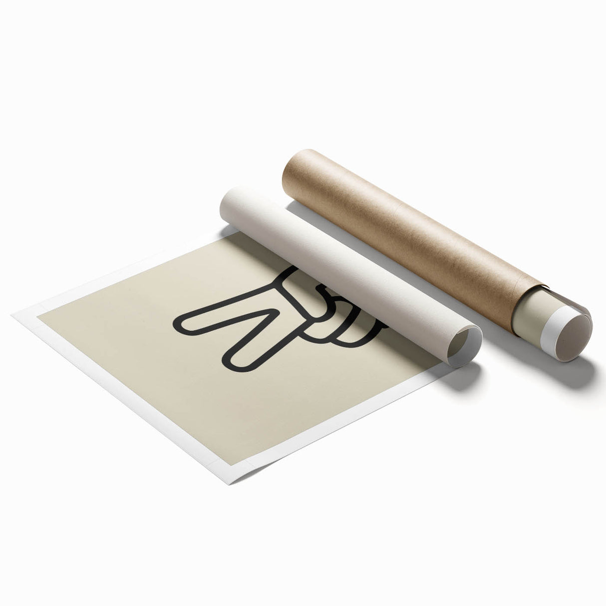 Minimalist "Peace" Typography Art Print for Kids Room
