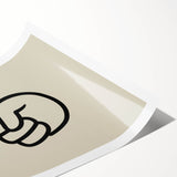 Minimalist "Peace" Typography Art Print for Kids Room