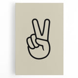 Minimalist "Peace" Typography Art Print for Kids Room