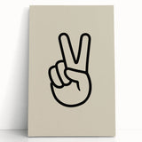 Minimalist "Peace" Typography Art Print for Kids Room