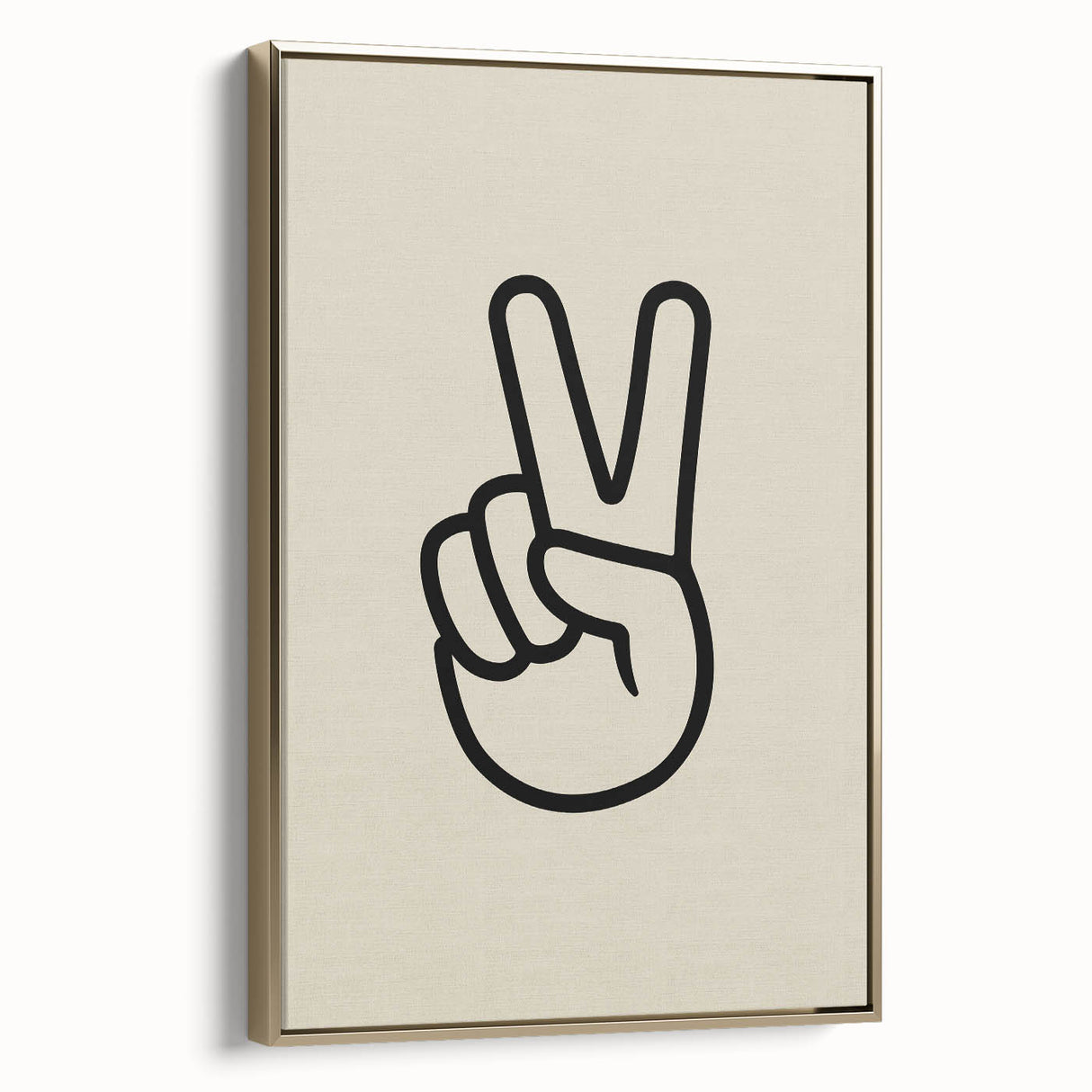 Minimalist "Peace" Typography Art Print for Kids Room