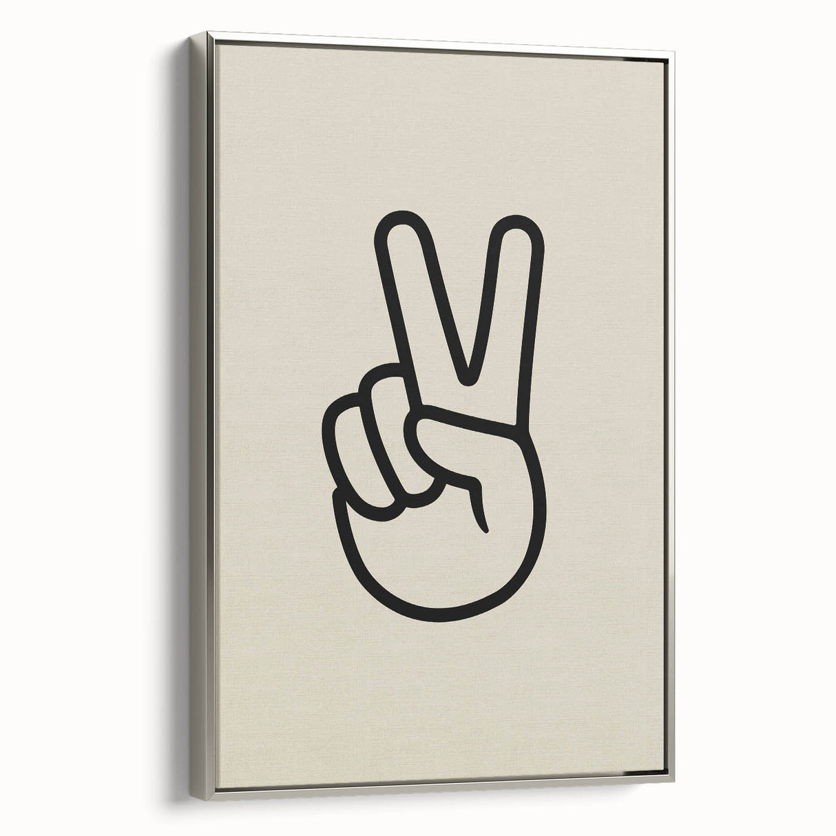Minimalist "Peace" Typography Art Print for Kids Room