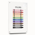 Colors of the Rainbow Typography Art Print – Crayon Color Chart Wall Art