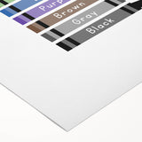 Colors of the Rainbow Typography Art Print – Crayon Color Chart Wall Art