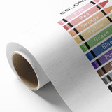Colors of the Rainbow Typography Art Print – Crayon Color Chart Wall Art