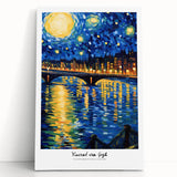 Impressionist-style painting featuring a monochrome palette on stretched canvas, suitable as kitchen wall art.