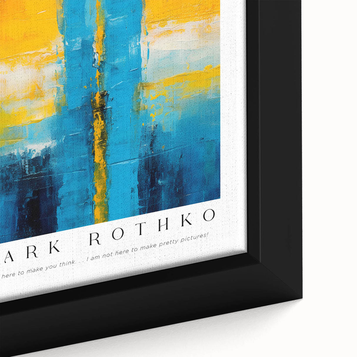 Extra large framed canvas featuring textured black wall art with vibrant, colorful accents, ideal for living room decor.