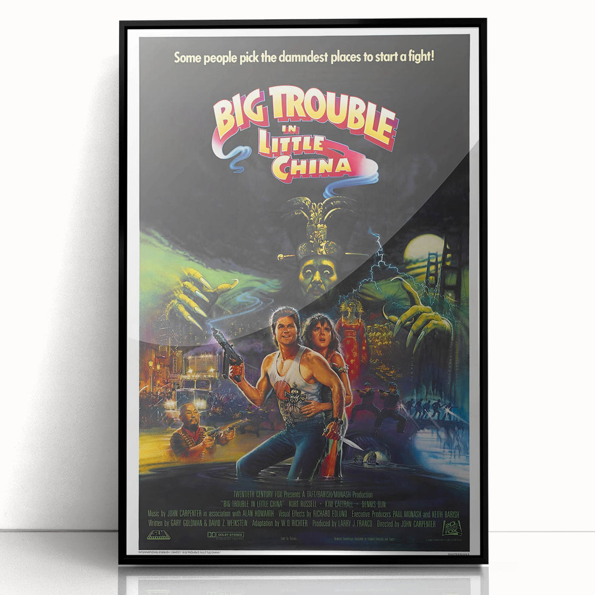 Retro Wall Art - Big Trouble in Little China Vintage Movie Poster