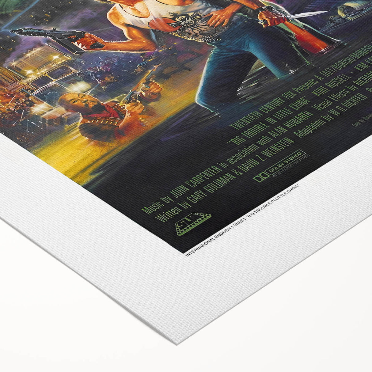 Retro Wall Art - Big Trouble in Little China Vintage Movie Poster